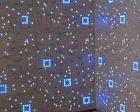 Kék LED tapéta éjszakai fényben