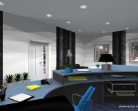 Recepciós pult 3d látványterve
