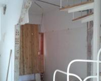 Étkező felújítás: Lépcső melletti szoba fal bontása