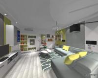 Nappali felújítás: Nappali látványterve