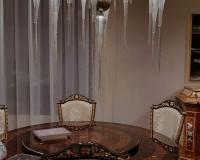 Ceppi Style étkezőasztal székekkel és csillárral