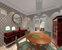 Art Deco stílusban berendezett étkező
